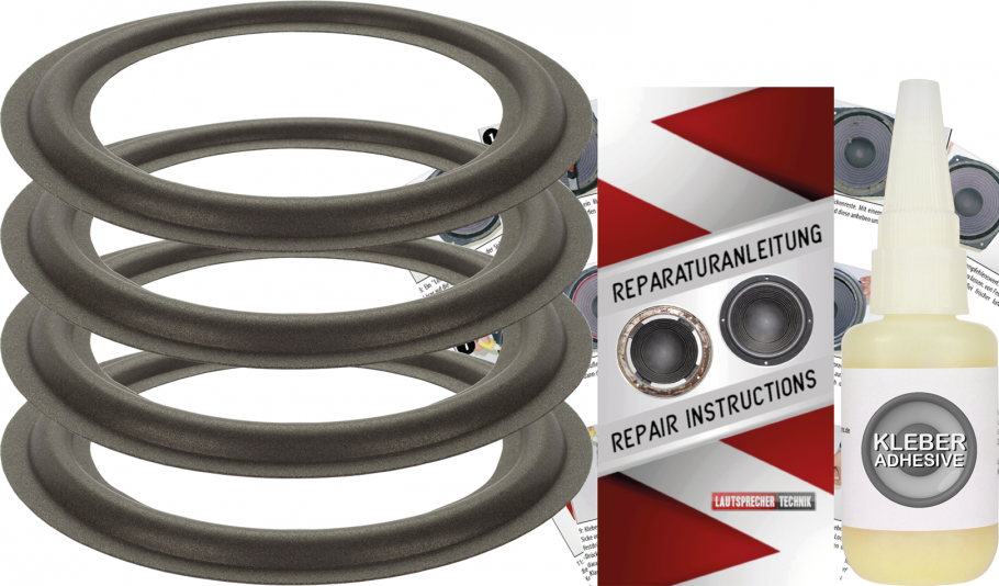 Magnat PROJECT 6 Speaker Surround Re-Foam Repair Kit - 4 Pieces Surrounds