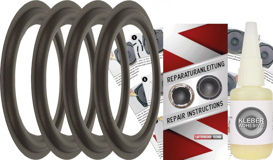 Magnat PROJECT 6 Speaker Surround Re-Foam Repair Kit - 4 Pieces Surrounds