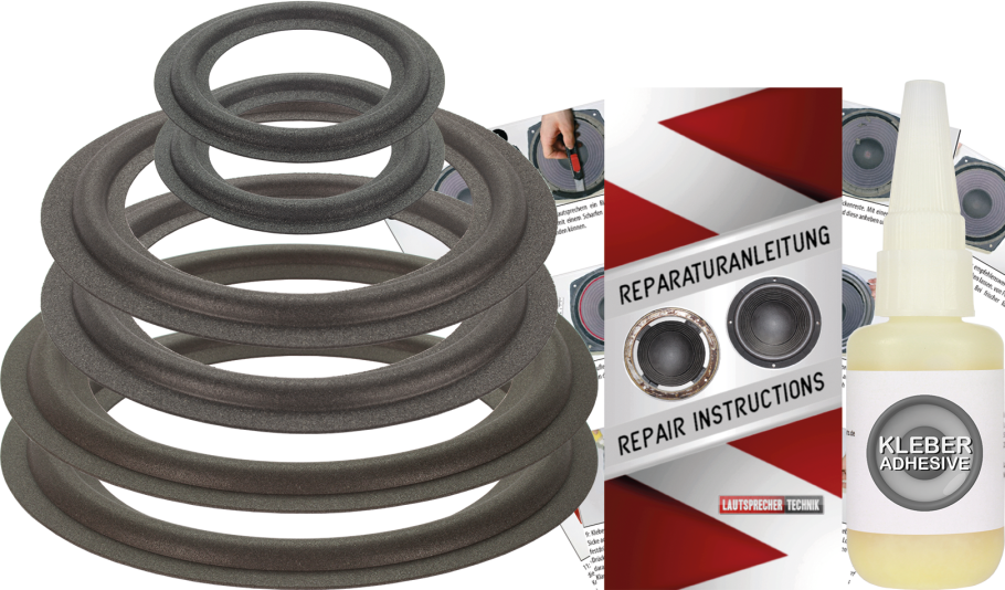Magnat SONOBULL 7000 XL Speaker Surround Re-Foam Complete Repair Kit For Woofer, Midwoofer And Midrange