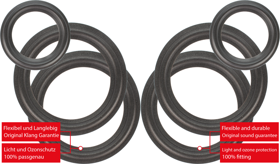 Philips FB 820 Speaker Surround Re-Foam Complete Repair Kit For Woofer And Midrange