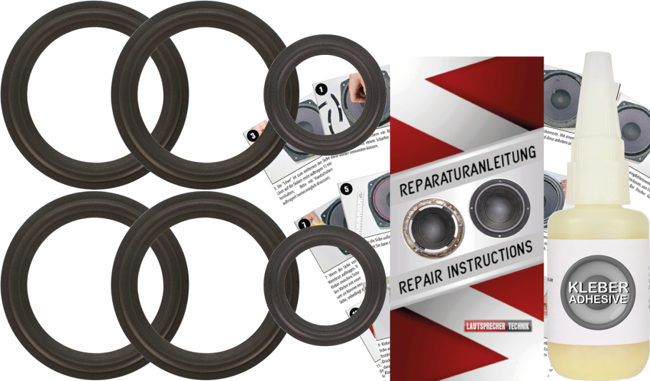 Philips FB 825 Speaker Surround Re-Foam Complete Repair Kit For Woofer And Midrange