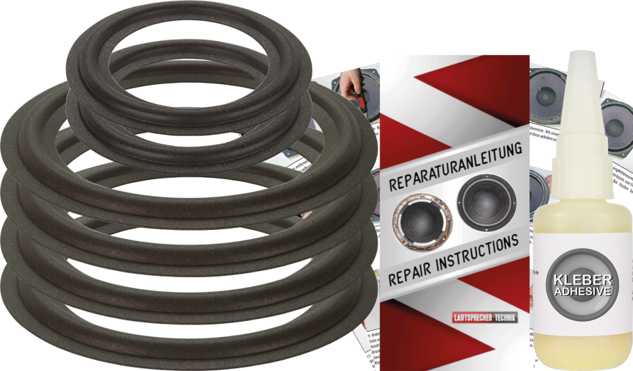 Philips FB 825 Speaker Surround Re-Foam Complete Repair Kit For Woofer And Midrange