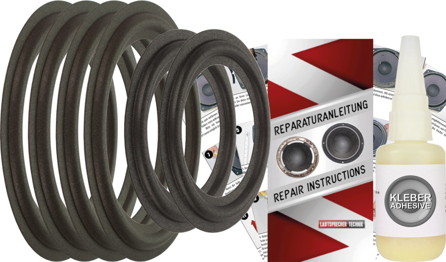 Philips FB 825 Speaker Surround Re-Foam Complete Repair Kit For Woofer And Midrange