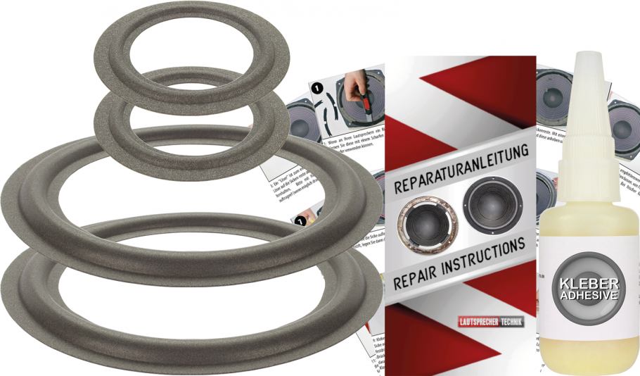 Quadral Altan MK I Speaker Surround Re-Foam Complete Repair Kit For Woofer And Midrange