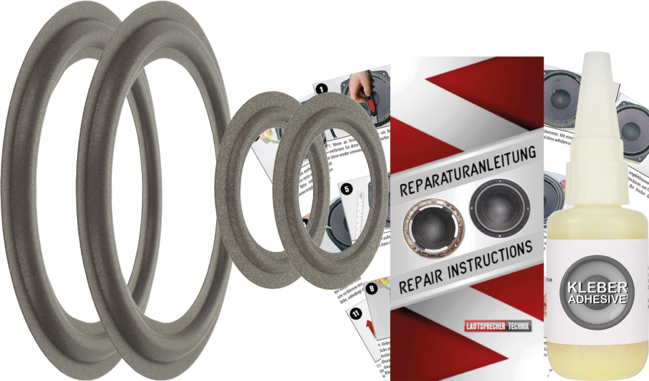 Quadral Altan MK I Speaker Surround Re-Foam Complete Repair Kit For Woofer And Midrange