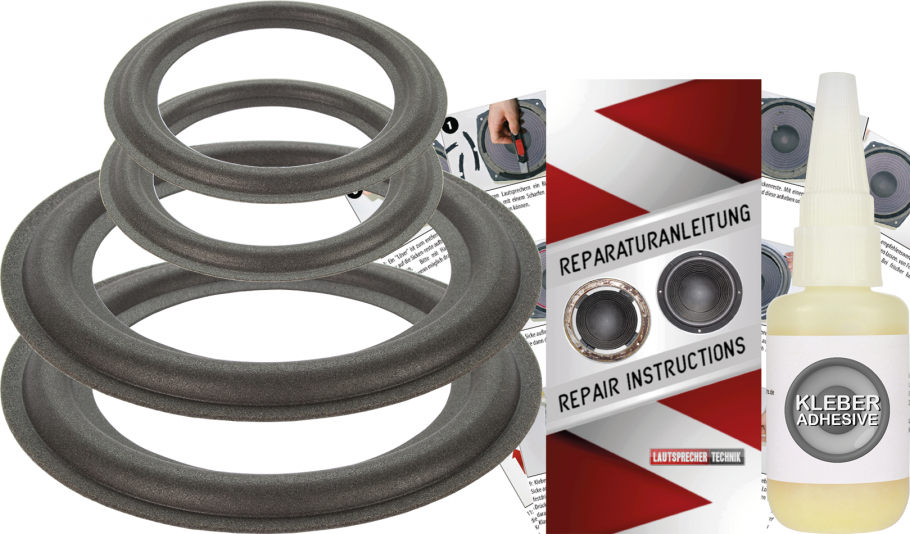 Quadral Merin MK III Speaker Surround Re-Foam Complete Repair Kit For Woofer And Midrange