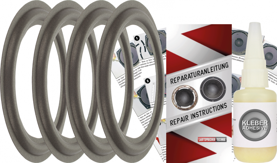 Quadral Phonologue Gold Altan Lautsprecher Sicken Reparatur Set - 4 Stück Sicken