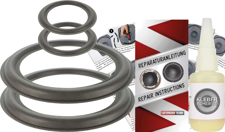 Quadral Phonologue Montan MK II Speaker Surround Re-Foam Complete Repair Kit For Woofer And Midrange