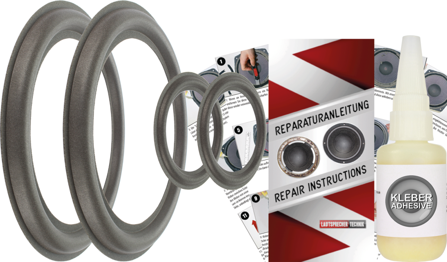 Quadral Phonologue Vulkan MK IV Speaker Surround Re-Foam Complete Repair Kit For Woofer And Midrange