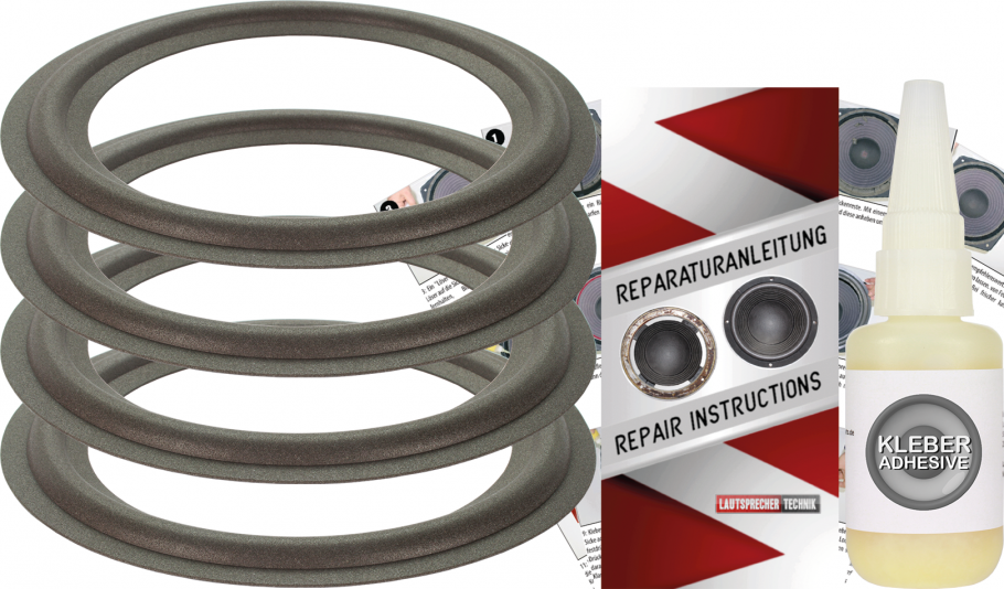 Quadral Quintas 215 S Speaker Surround Re-Foam Repair Kit - 4 Pieces Surrounds For Woofer