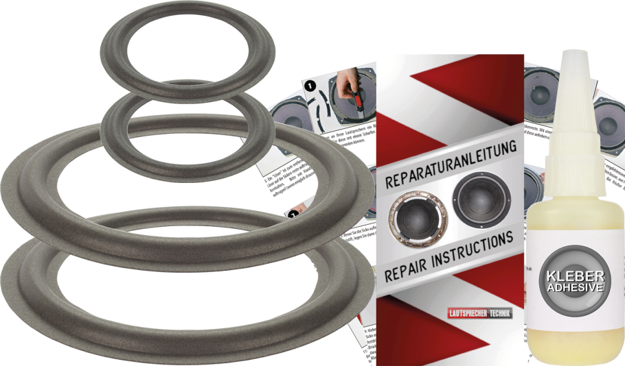 Quadral Tribun MK II Speaker Surround Re-Foam Complete Repair Kit For Woofer And Midrange