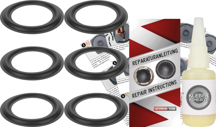RFT BR 50 Speaker Surround Re-Foam Repair Kit - 6 Pieces Surrounds