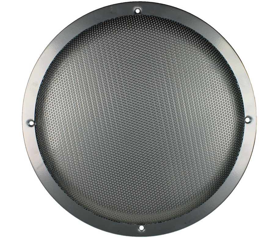 10-Inch Steel Mesh Speaker Grill - 2-Piece Black Subwoofer Protection Cover