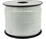 18 AWG White Zip Power Speaker Wire 328 ft.