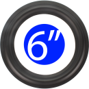 6" - 170mm Speaker Rubber Surround - Edge