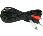 Dynavox Audio Anschlusskabel 2X Cinch-Stecker / 3,5 mm Klinken-Stecker 5 m