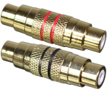 Cinch Audio Adapter (1x Cinch-Buchse - 1x Cinch-Buchse) Rot, Schwarz
