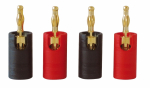 Dynavox Banana Plug Compression Type, 2 Red / 2 Black