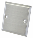 Dynavox Wall Plate, Stainless Steel, 3"